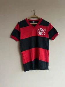 Vintage Flamengo Campea Home Soccer Jersey Football Stripped T-Shirt Size M RARE - Picture 1 of 10
