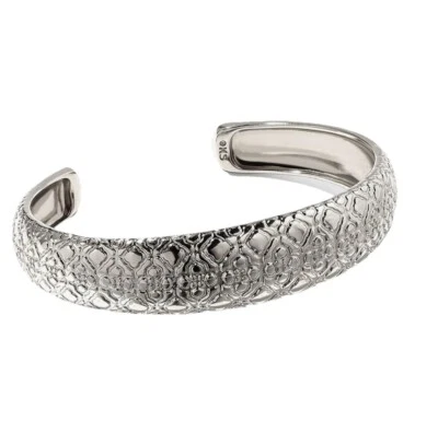 Kendra Scott Harper Cuff Bracelet Silver Rhodium Plated KS Pouch Included - Image 1 of 4
