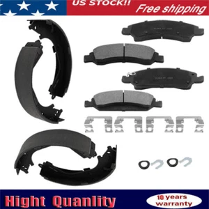 Front Ceramic Brake Pads And Rear Shoes For 2008 -2013 Chevrolet Silverado 1500 - Bild 1 von 10