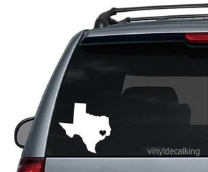 Texas heart Decal car/truck sticker - Picture 1 of 9