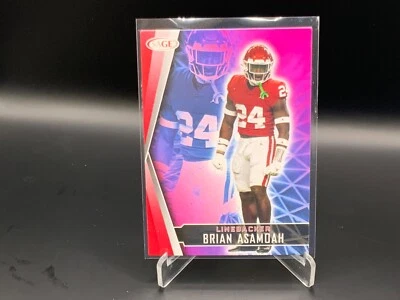 2022 Sage BRIAN ASAMOAH Red Silver RC #183 Sooners Vikings - Image 1 of 2