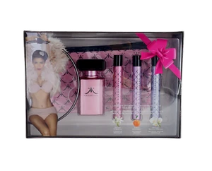 Kim Kardashian For Women Set: EDP 1 + EDP .34 + EDP .34 + EDP .34 + Cosmetic Bag - Picture 1 of 1