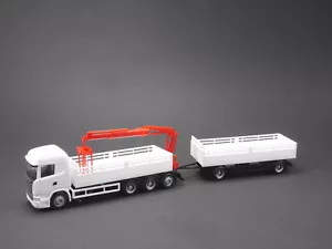 1:87 EM1298 Herpa kit di montaggio Scania 13 materiale da costruzione rimorchio bianco - Foto 1 di 2