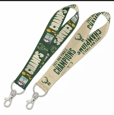 Milwaukee Bucks Wincraft 2021 NBA CHAMPIONS 1 Wristlet Key Strap   DOUBLE SIDED Cover
