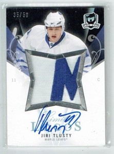 07-08 UD Upper Deck The Cup Limited Logos  Jiri Tlusty  /50  Patch  Auto