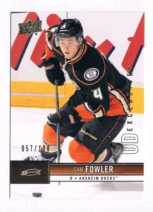 2012-13 Upper Deck Exclusives #4 Cam Fowler NM-MT  / 100 - Image 1 of 1
