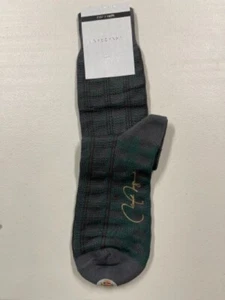 VK Nagrani Luxury Socks Large Over Calf Gray Green L815 - Picture 1 of 2