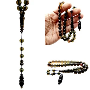 Tesbih Tespih Fares Baydon Zar Grün Yesil Gebetskette Subha Namaz Prayerbeads - Bild 1 von 10