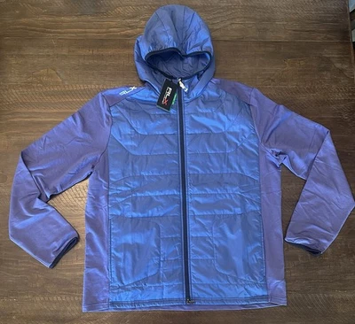 Chaqueta de golf RLX Ralph Lauren para hombre panel elástico cremallera completa con capucha 1/15 azul - XL Foto 1 de 4