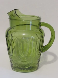 Jarra de tulipán de vidrio verde Anchor Hocking - Imagen 1 de 6