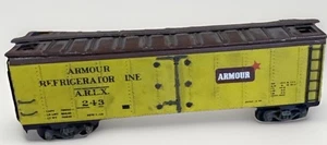 VTG HO Scale Train Car ATHEARN Metal Armour Refrigerator ARLX 243 Distressed - Picture 1 of 14