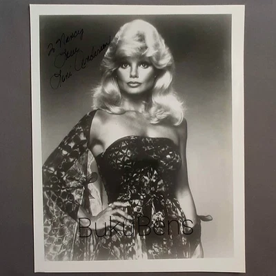 Foto firmada en blanco y negro de 1980 Loni Anderson 8x10 WKRP en Cincinnati Burt Reynolds Ex Foto 1 de 3