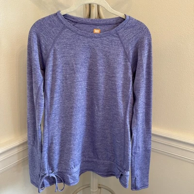 Lucy SP Women Pullover Active Crewneck Top Stretch Long Sleeve Drawstring - Image 1 of 4