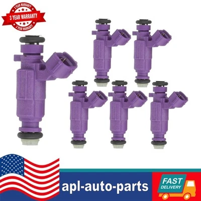 Juego de 6 inyectores de combustible para Hyundai Santa Fe 2001-06 Sonata 2000-05 Xg350 02-05 Foto 1 de 4
