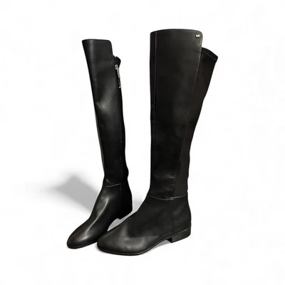 NEW! Michael Kors Bromley Over The Knee Boots Leather Winter Black Size 9 M - Image 1 of 4