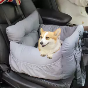 Hundeautositz Hunde Autositz Plüsch Wasserdicht und Bissfest mit Sicherheitsgurt - Bild 1 von 9