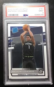 🔥2020-21 Panini Donruss Optic - Rated Rookie #151 Anthony Edwards (RC) PSA 9 - Picture 1 of 2