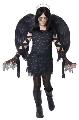 Dark Angel Fallen Angel Scary Child Costume - Image 1 of 2