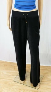 Lauren by Ralph Lauren Black  Velour Lounge Pants~Wide Leg~NWT - Picture 1 of 1