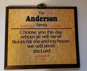 ANDERSON Personalized Family Name Wood Sign, Gift, Birthday, House - Ark Product - Picture 1 of 5
