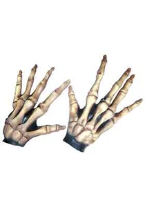Bone Colored Large Skeleton Hands - Picture 1 of 1