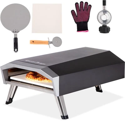 Outdoor Pizza Oven Portable Multi-Fuel Gas/Propane Pizza Oven Stainless Steel - Image 1 of 4