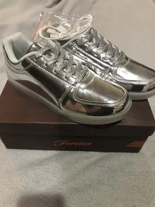 Women Silver Forever Sneakers - Picture 1 of 3