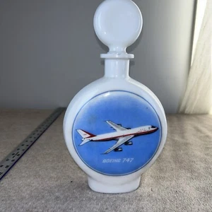 - Boeing 747 Lieferung - Feierliche Milchglas Whisky Dekanter! - Bild 1 von 4