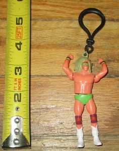 2020 WWF WWE Jakks Ultimate Warrior Mini wrestling figure Keychain WCW NWA WCCW - Picture 1 of 2