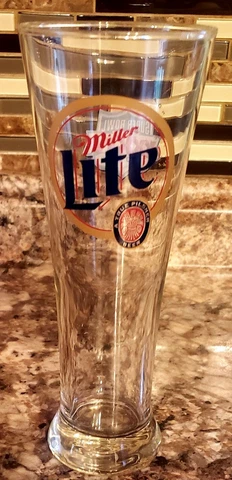 VTG 2000 NFL Super Bowl 34 XXXIV Miller Lite Pilsner Glass Rams Titans Atlanta Cover