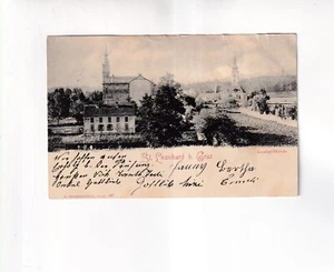 8264) ST. LEONHARD bei GRAZ LEonhardikirche u. Haus gel. 1899 Andritz - Bild 1 von 2