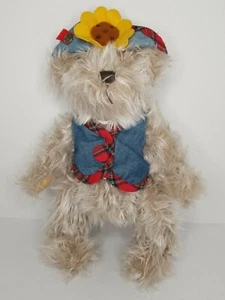 Pickford Bears " Blossom " Plush Sunflower Hat Jointed Brass Button Collection  - Picture 1 of 10