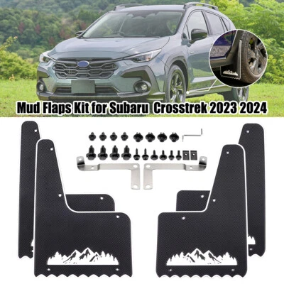 4x Mud Flaps Splash Guards Front Rear Fender Mudguards For Subaru Crosstrek 2024 - Image 1 of 4