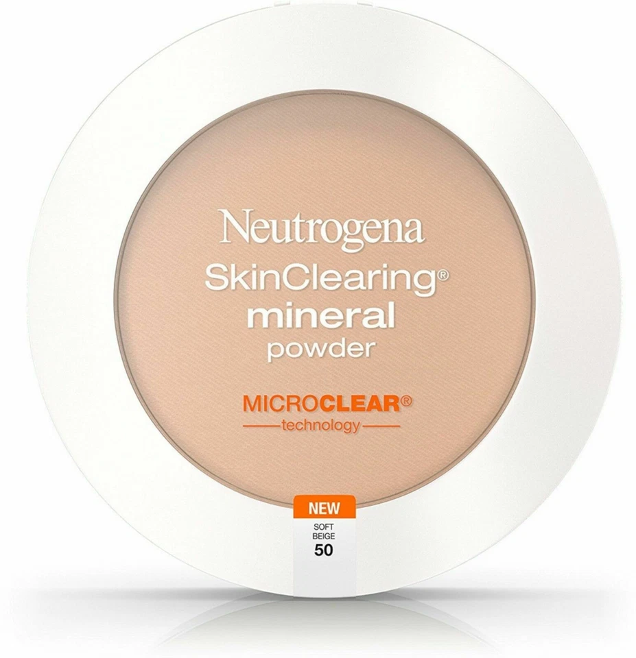 NUEVO Polvo facial mineral limpiador de piel Neutrogena en 50 beige suave (sellado) Foto 1 de 1