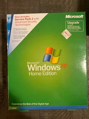 MICROSOFT WINDOWS XP HOME WITH SP2  SYSTEM OS MS WIN =BRAND NEW UPGRADE UPGRADE - Image 1 of 4
