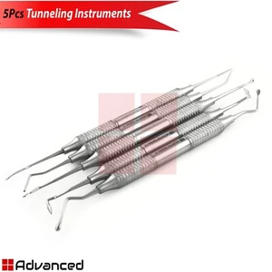 5 piezas de instrumentos de túnel periodontal modificados para cirugía dental oral - Imagen 1 de 7