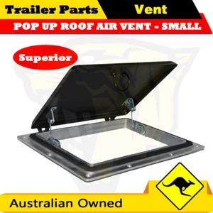 POP UP ROOF AIR VENT Horse Float Trailer Canopy Camper Caravan Small Black NEW ! - Picture 1 of 5