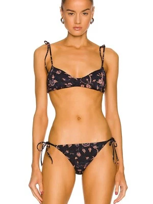 Bikini Ulla Johnson Zena Top e Inferior Tanga Traje de Baño Azul Constelación XS Foto 1 de 4