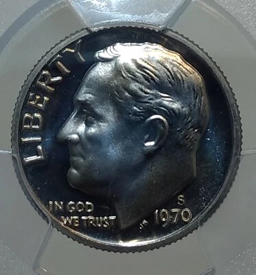 1970-S Roosevelt Dime PCGS PR68 CAM - Image 1 of 3