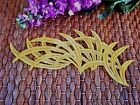  Bright Yellow lace applique 9 x 3.5 inches for dance 2nd Or 1st Class