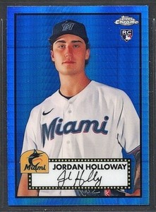 Jordan Holloway 2021 Topps Chrome Platinum Ann. PRISM BLUE REF #110