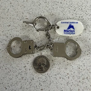 Marion Technical College Mini Handcuffs Ohio Keychain Key Ring #44880 - Picture 1 of 2
