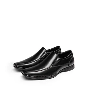 Mens Oxford Shoes Slip On Loafers Square Toe Business Wedding Dress Shoes - Picture 1 of 9