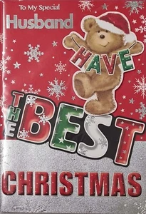 Christmas Card To my Special Husband Have the Best Christmas Cute Bear - Picture 1 of 2