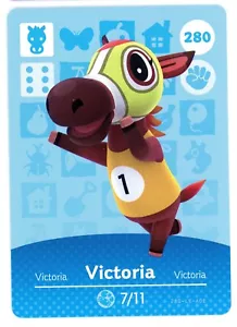 Victoria #280 - Amiibo Card - Animal Crossing Series 1 - Authentic Nintendo - Picture 1 of 2