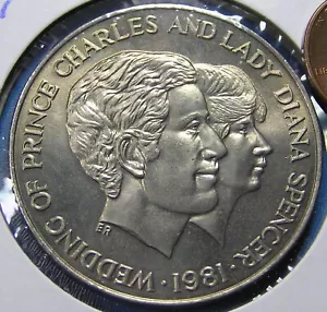 Uganda 10 Shillings Coin, 1981 UNC Prince Charles & Lady Diana, KM-21 - Picture 1 of 4