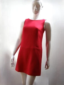 LOFT ANN TAYLOR RED SHIFT / TUNIC SLEEVELESS RRP $79.50 Sizes 34 BUST ( 8 ? ) - Picture 1 of 5