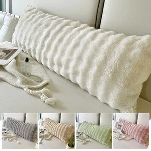 Winter Faux Rabbit Fur Long Pillowcase Couple Pillow Cover Couch Throw Zipper  - Picture 1 of 13