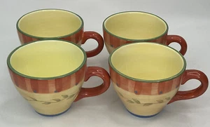 Pfaltzgraff Napoli Hand Painted 16 oz Coffee Mugs/Cups Ceramic set of 4 - Picture 1 of 6