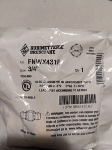 Figure X431 3/4 in. Water Service In-Line Forged Brass Check Valve with Press... - Picture 1 of 3